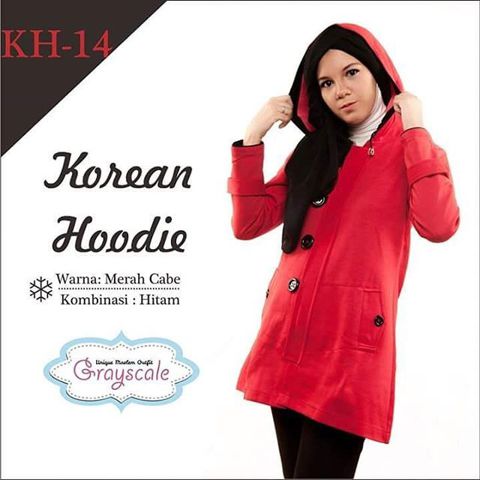 Áo Hoodie Màu Đỏ Phong Cách Hàn Quốc Trẻ Trung