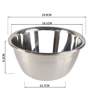 [Ảnh thật] [An Toàn – Tiết Kiệm] Tô trộn bột inox 20cm