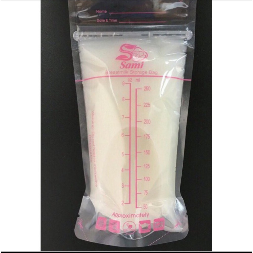 [Tặng bút] COMBO 2 HỘP Túi trữ sữa Sami Nhật Bản 250ml 50 túi - PHỤ KIỆN TRỮ SỮA