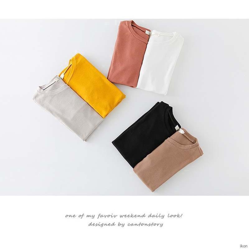 Áo thun tay ngắn dáng rộng kiểu đơn giản