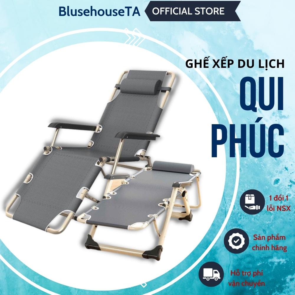 Giường xếp đa năng du lịch Deli Happy Qui Phúc lưới cao cấp khung thép tĩnh điện