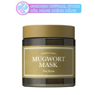 Mặt nạ chiết xuất ngải cứu giảm viêm, giảm đỏ sưng mụn i'm from mugwort mask 110g
