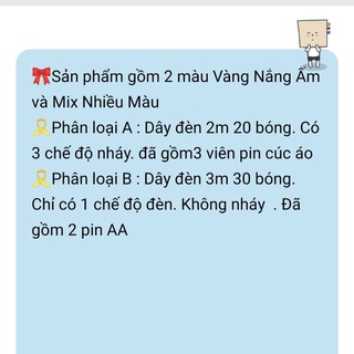 Dây đèn led đom đóm trang trí decor