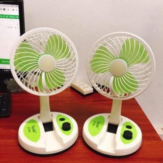 Quạt tích điện gấp gọn có đèn kc - 5811