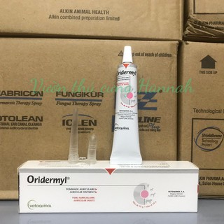 [HÀNG PHÁP] ORIDERMYL TUÝP 10GR - BÔI TRỊ VIÊM TAI, NẤM TAI CHÓ MÈO
