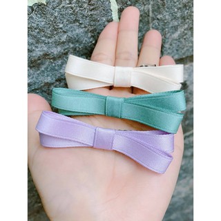 Kẹp tóc nơ chéo đơn giản, dễ thương