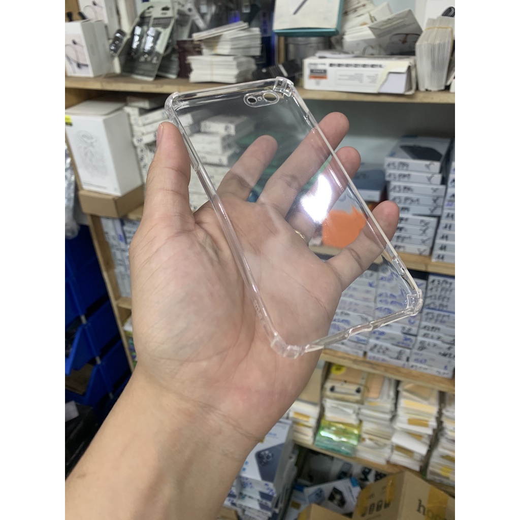 Ốp lưng silicon trong suốt chống sốc cho iPhone 6 đến 15 pro max