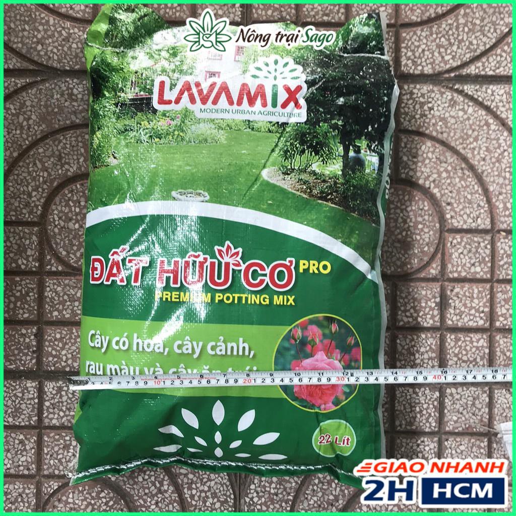 Đất Trồng Cây Cao Cấp - Đất Hữu Cơ LAVAMIX Cao Cấp Chuyên Trồng Rau Sạch và Hoa - Bao 22 lít ~ 10kg