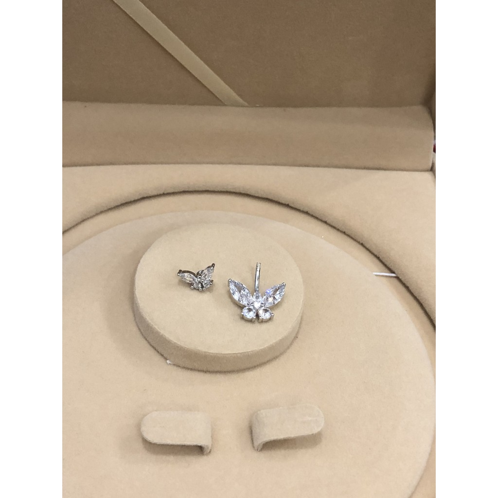 Khuyên rốn bạc 925 cao cấp, Khuyên rốn bạc hình hồ điệp -Minh Tâm Jewelry