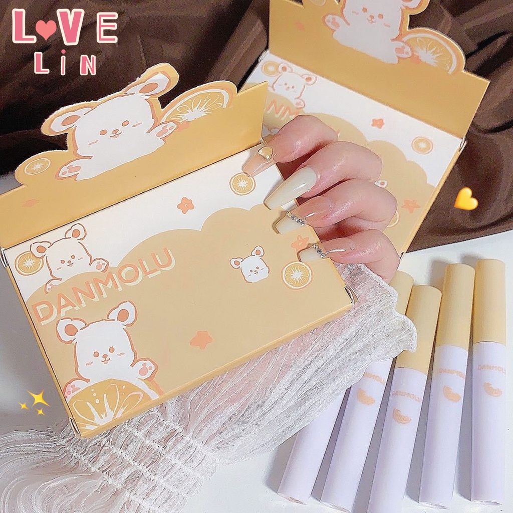 [Lovlein] Bộ Son Kem Màu Nhung Lì Trắng Và Không Dễ Phai Màu Cho Học Sinh