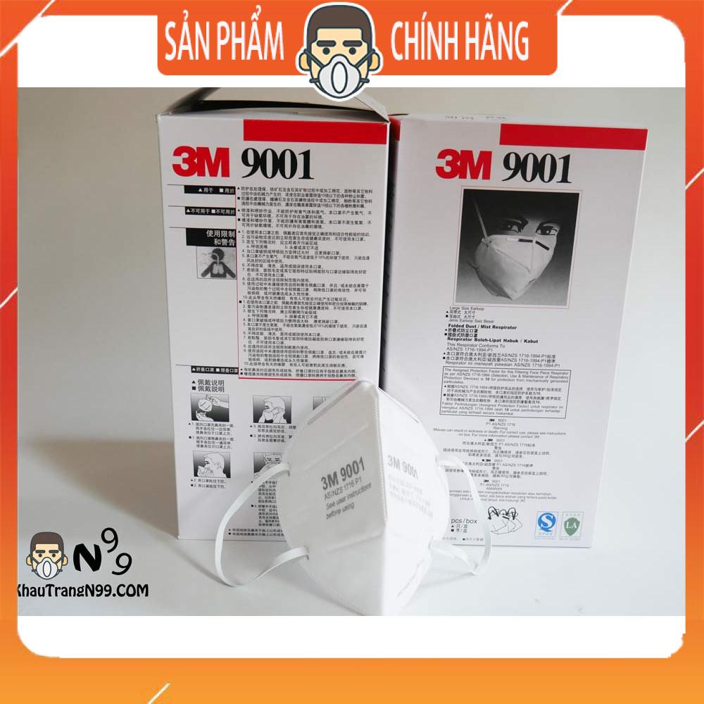 Khẩu trang 3M 9001 P1 [CHÍNH HÃNG MỸ]