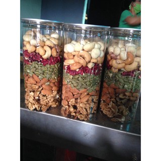 Mixed nuts 5 loại hạt dinh dưỡng macca, óc chó đỏ & vàng, hạnh nhân, hạt điều đã tách vỏ, hạt bí xanh ấn độ