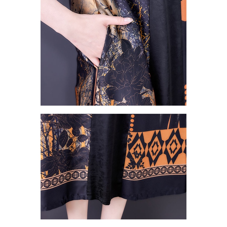 Đầm Dự Tiệc Dáng Rộng Cỡ Lớn Thời Trang Mùa Hè Hàng Mới Cho Nữ Trung Niên Cỡ Lớn 2022