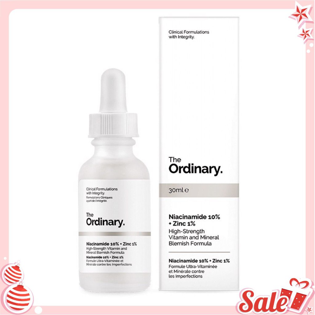 Tinh chất Niacinamide 10% + Zinc 1% - The Ordinary [MUA THẢ GA]