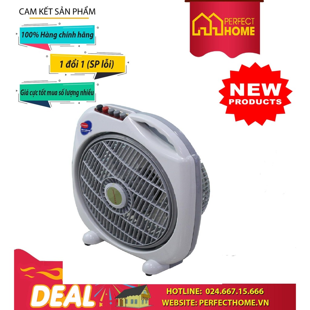 ( Hàng_Chính hãng) Quạt hộp Điện Cơ cánh QH- 350LP, QH-300LP có công tắc đỏ ngắt khi đổ quạt | BigBuy360 - bigbuy360.vn