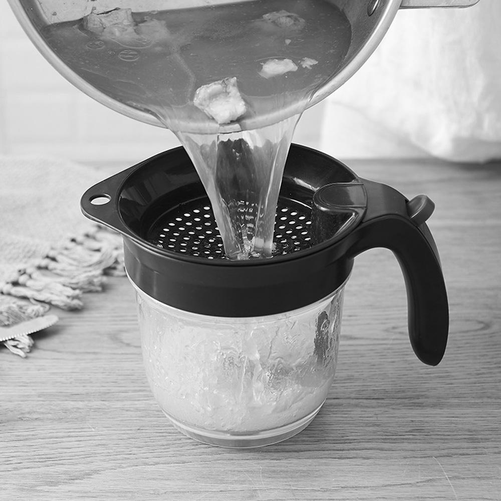 PATRICIA Dụng Cụ Lọc Dầu Có Tay Cầm Chống Trượt Tiện Dụng Cho Nhà Bếp
