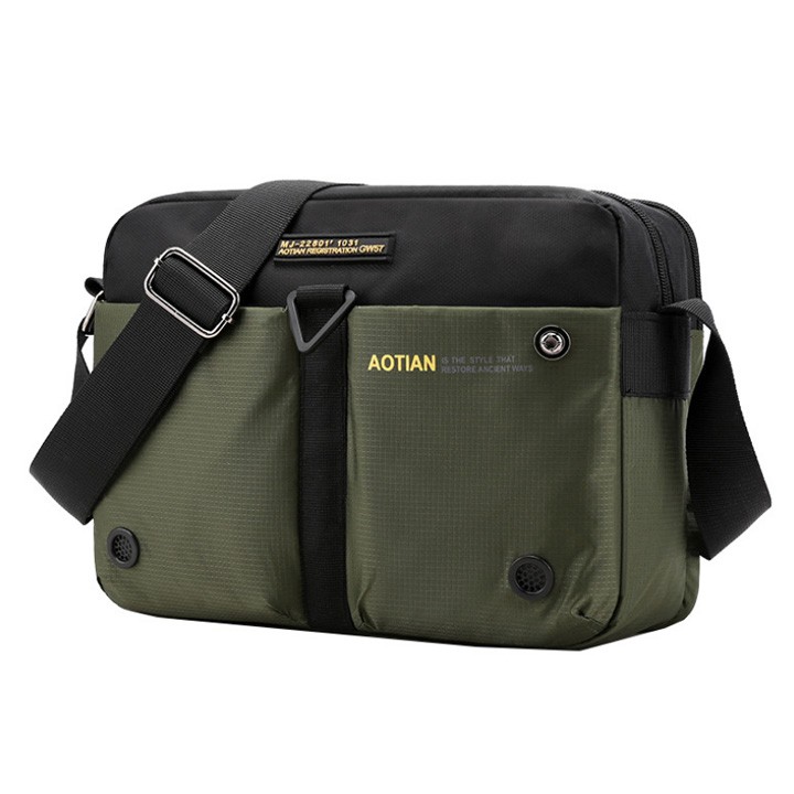 Cặp đeo chéo công sở vải bố túi hộp AOTIAN D65 Shalla | BigBuy360 - bigbuy360.vn