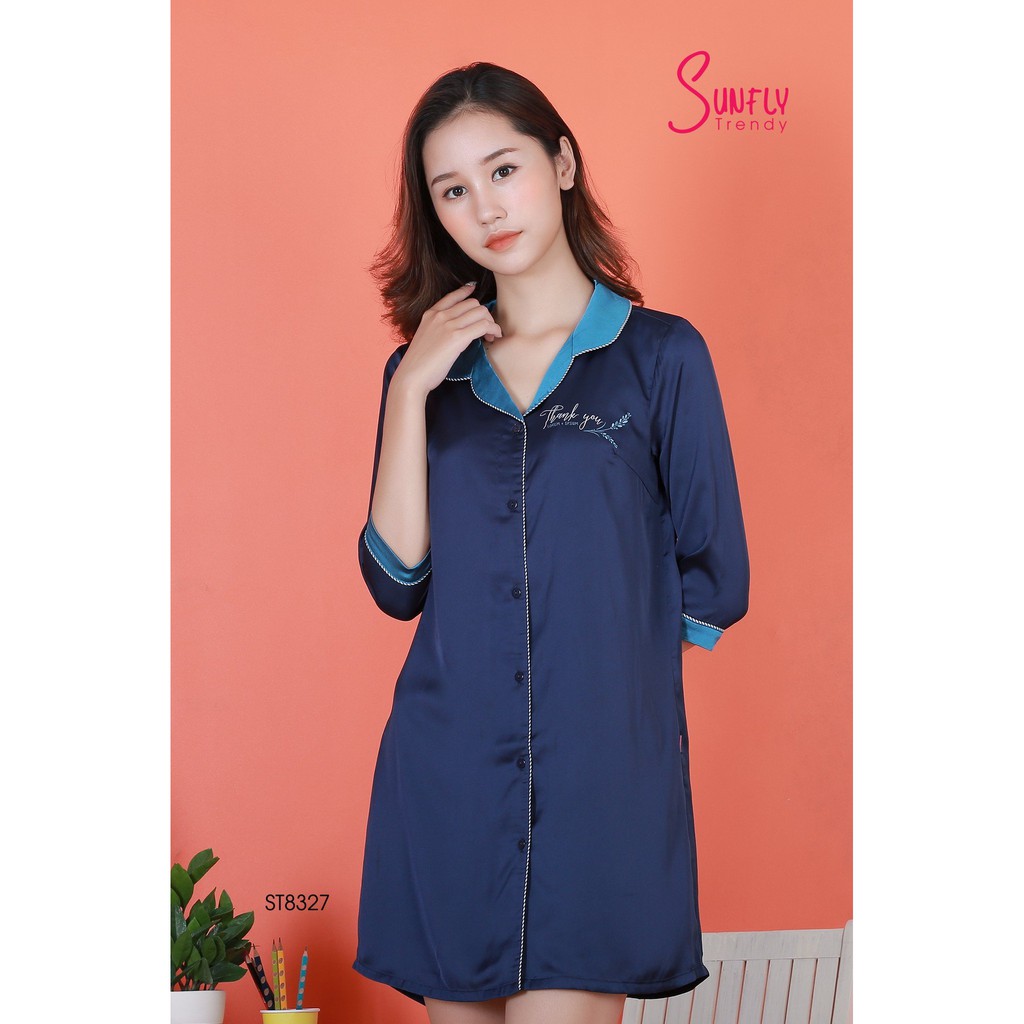ST8327- Đầm lụa tay lỡ Sunfly Trendy | BigBuy360 - bigbuy360.vn