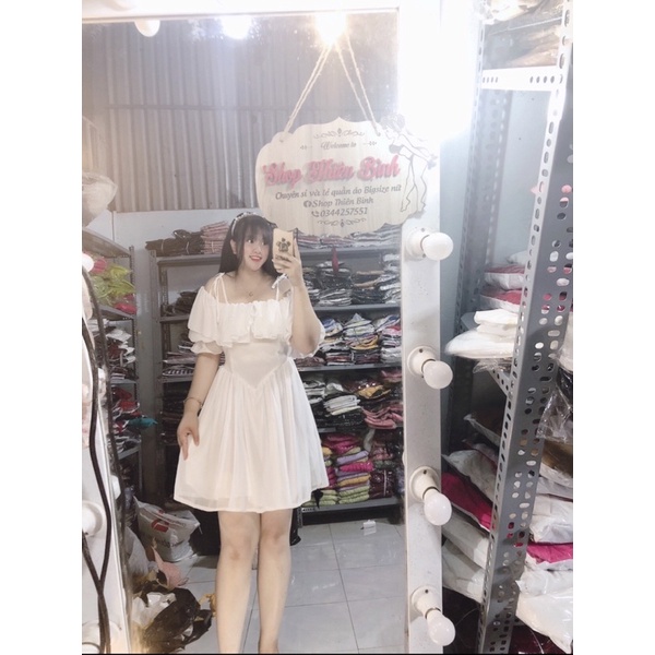 Bigsize 60-90kg By Thiên Bình)ĐẦM TRỄ VAI BÈO CÔNG CHÚA MINI