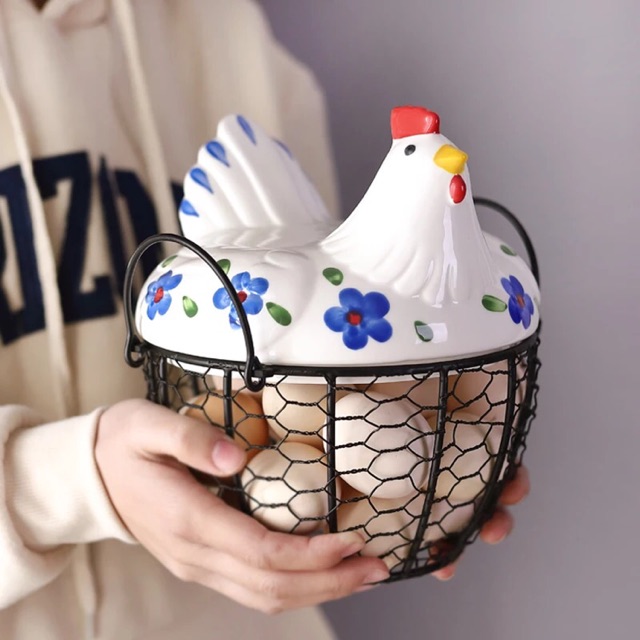 (Order) Rổ đựng trứng hình con gà