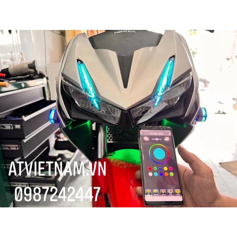 Bộ Audi hiệu ứng chạy quét cho WINNER X chỉnh màu qua app - Bộ Full Đế nhựa