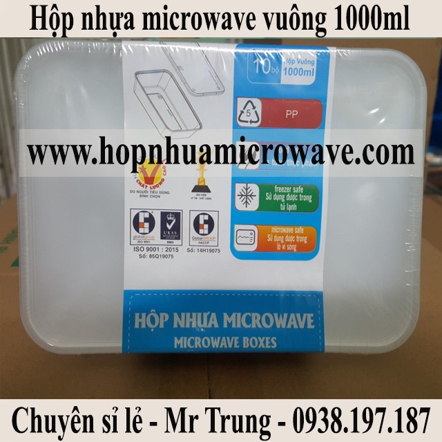 Hộp nhựa microwave đựng thực phẩm / Thức Ăn / Kim Chi / Chân Gà / Slime/ Pate / Cơm loại tròn và vuông lốc 10 cái có nắp