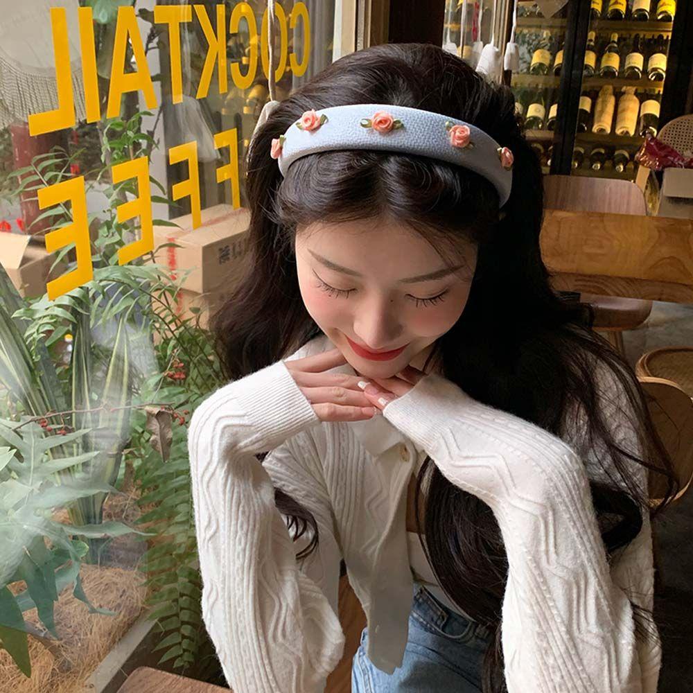 Cài Tóc Xốp Hình Hoa Hồng Màu Kẹo Ngọt Phong Cách Hàn Quốc Dễ Thương