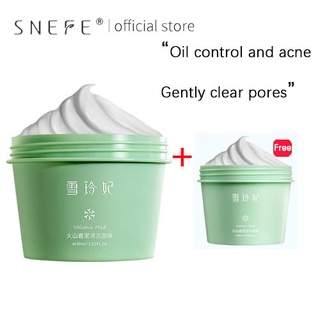 Mặt nạ SNEFE làm sạch mụn đầu đen kiểm soát dầu chăm sóc da làm sạch lỗ chân lông chiết xuất từ bùn núi lửa 100ml