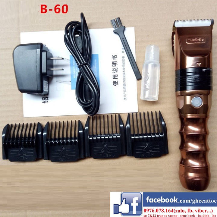 TÔNG ĐƠ B60 PIN TRÂU KHỦNG BARBER CẮT TÓC NAM