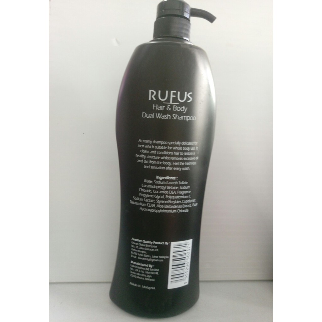 Tắm Gội Cho Nam Rufus 1050ml 2IN1