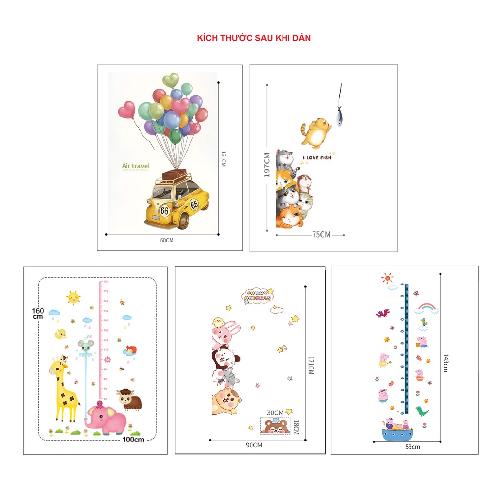 Decal dán tường trang trí PHÒNG CỦA BÉ - MẪU MỚI DECAL DÁN HALLOWEEN - DECAL HÀN QUỐC