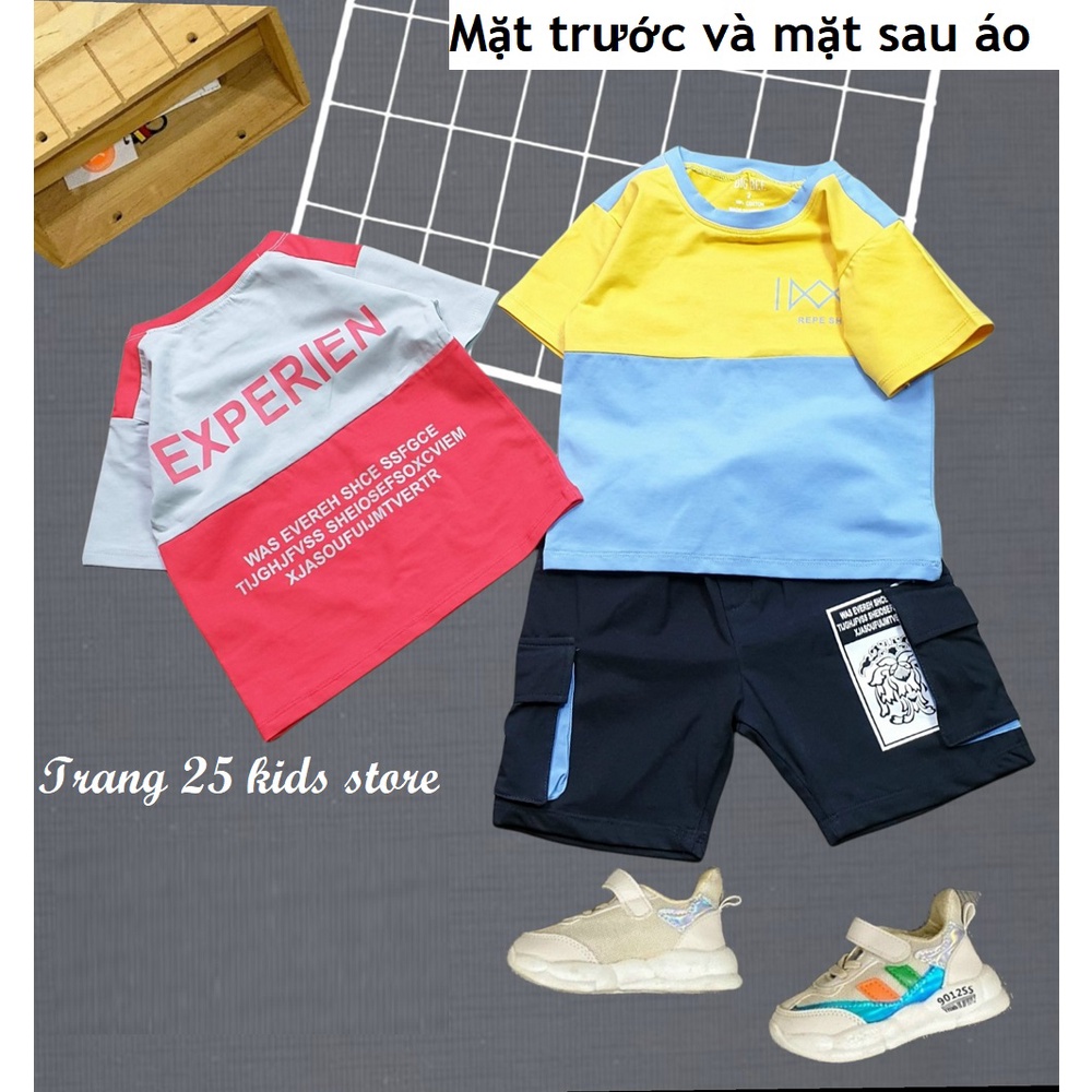 Bộ Bé Trai Áo và Quần Túi Hộp in chữ Exper - Trang 25 Kids - K151