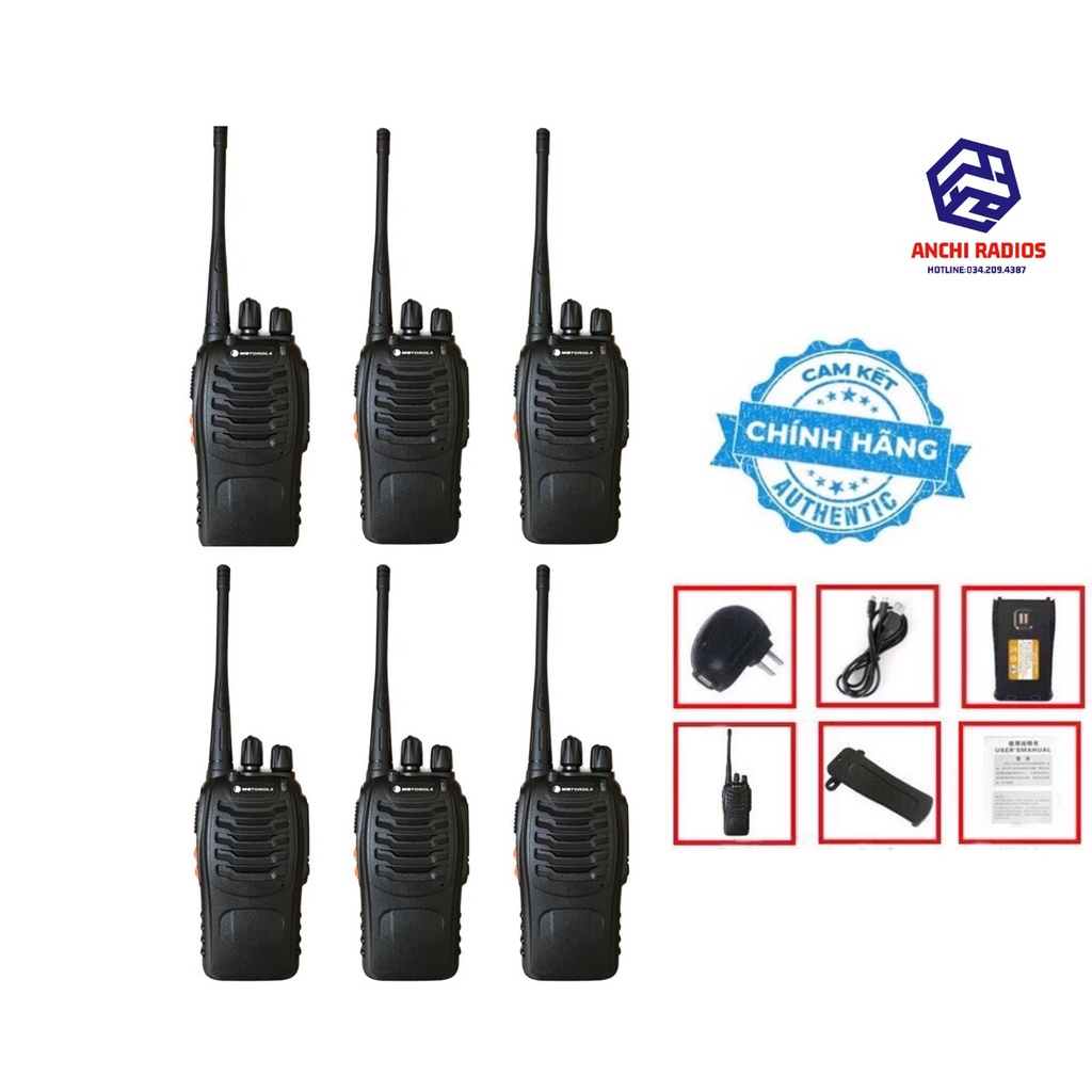 Bộ 06 Máy bộ đàm Motorola GP880 + Tai nghe
