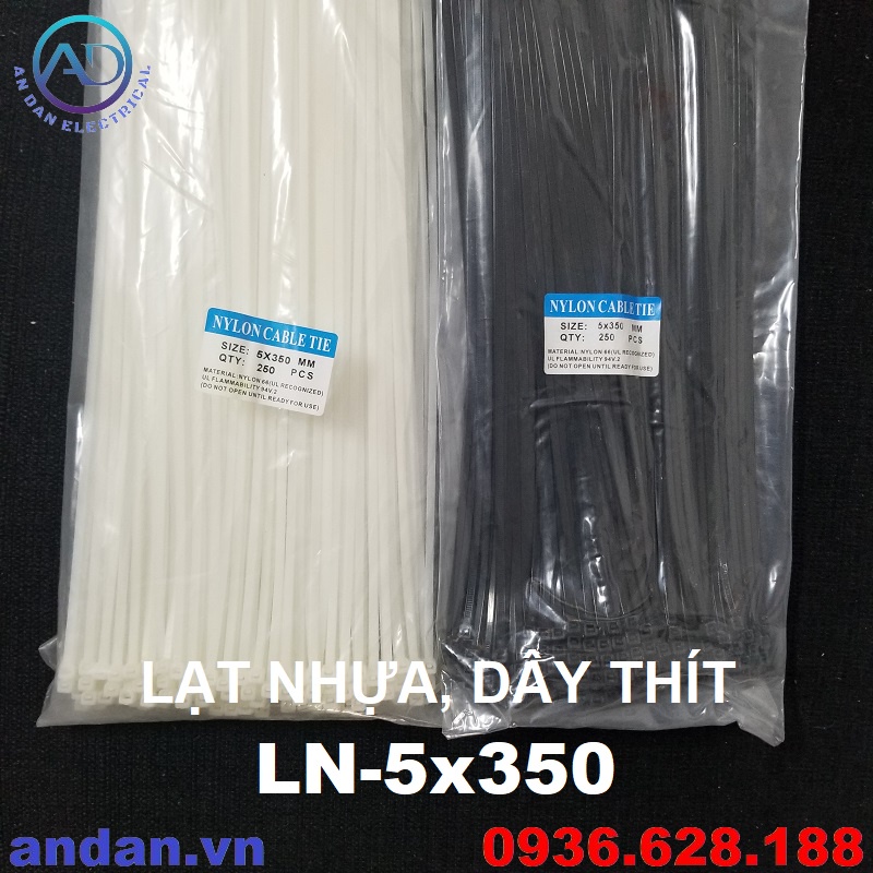 Lạt nhựa, Dây thít nhựa, Dây rút nhựa 5x300 5x350 8x400 10x500, 300mm 350mm 400mm 500mm