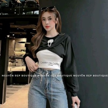 Sét áo cặp phối xích in chữ cực xinh❣️