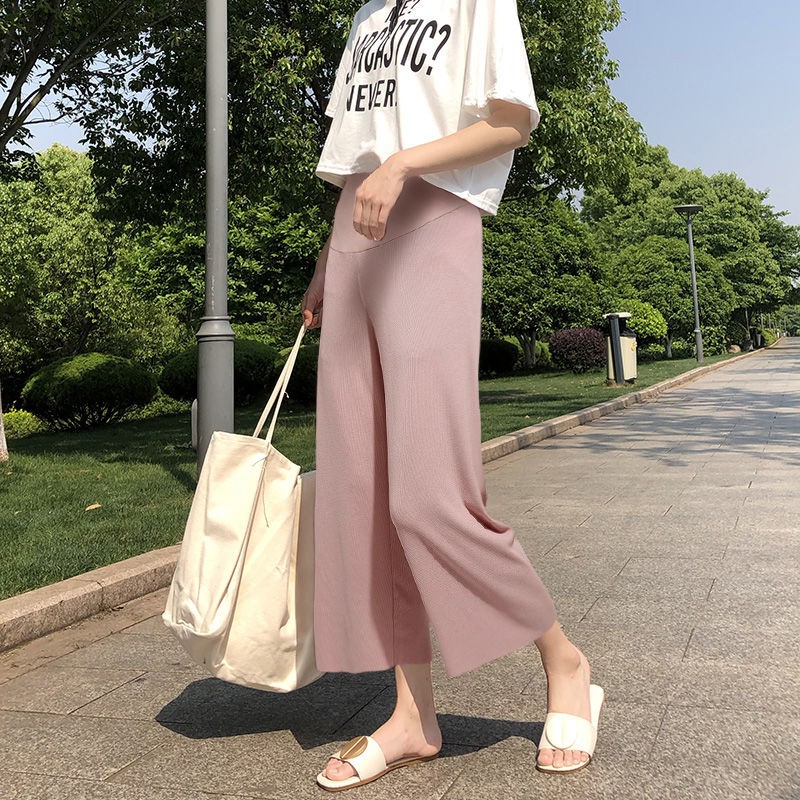 Quần ống rộng thời trang năng động cho mẹ bầu | BigBuy360 - bigbuy360.vn