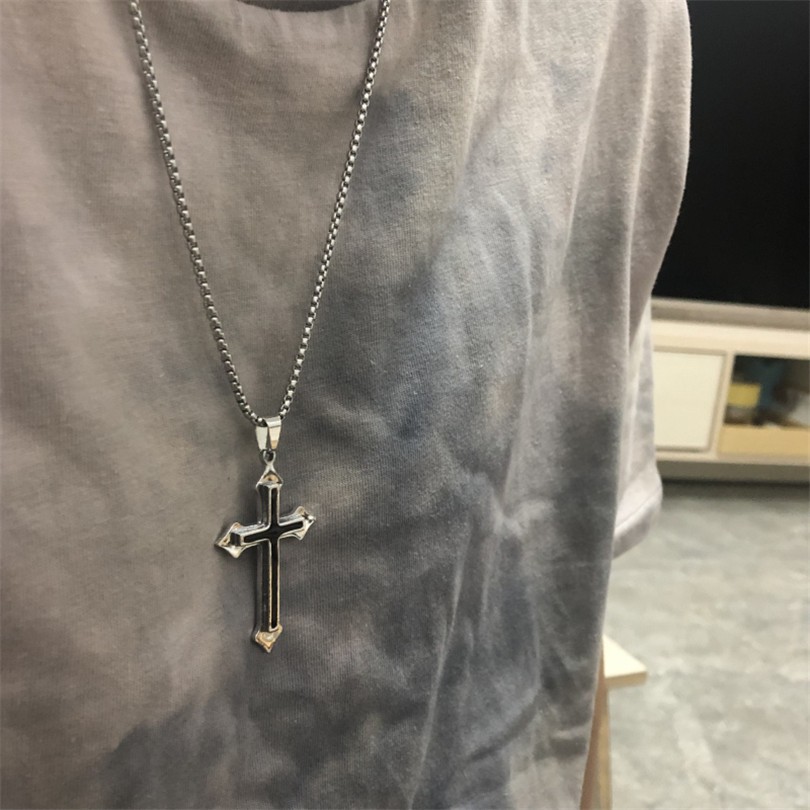 Dây Chuyền Mặt Thánh Giá Phong Cách Hip Hop Hàn Quốc Cổ Điển 1251 Dành Cho Nam Và Nữ