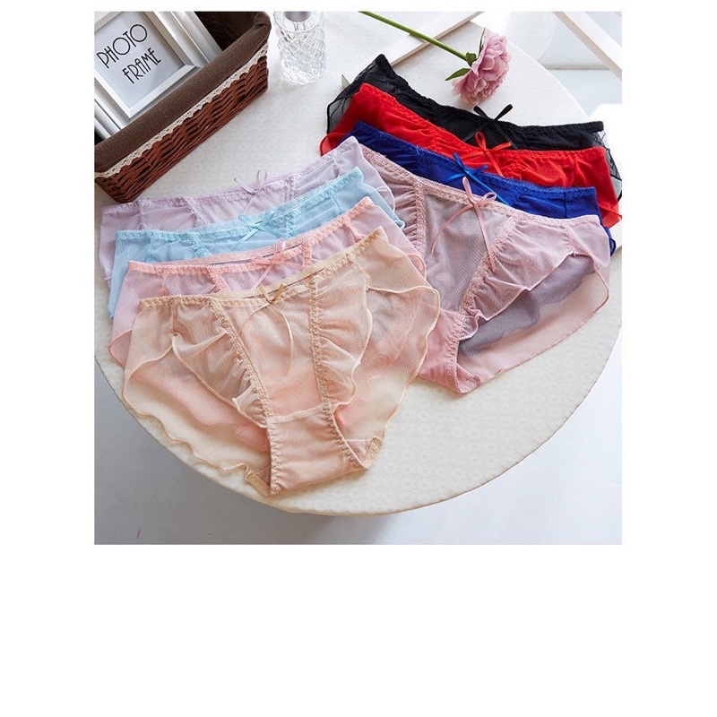 Quần Lót Sarah Lingerie Xuyên Thấu Voan Bèo