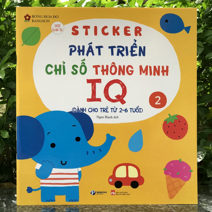 Sách - Sticker Phát triển chỉ số thông minh IQ dành cho trẻ 2-6 tuổi (Combo 6 cuốn)