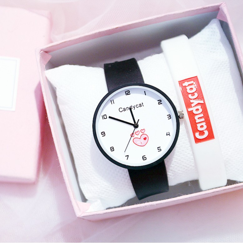 (Ko lắc) Đồng hồ thời trang nữ dây cao su C26 Candycat TRÁI TYM | BigBuy360 - bigbuy360.vn