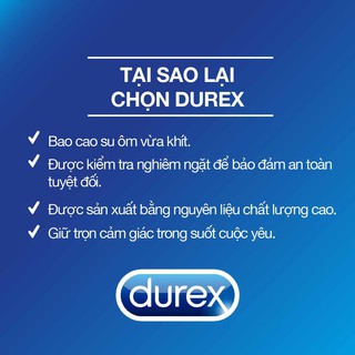 Bao cao su Durex Extra Safe 3 bao