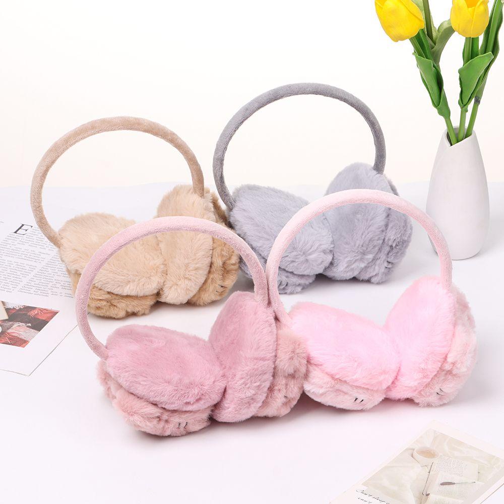 Chụp Tai Giữ Ấm Mềm Mại Họa Tiết Hoạt Hình Dễ Thương Bảo Vệ Tai Cho Nam Và Nữ