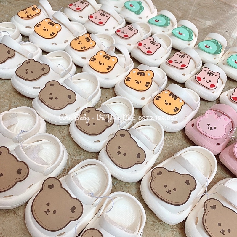 Dép sục charm gấu,thỏ,hổ,khủng long,sóc style hàn quốc