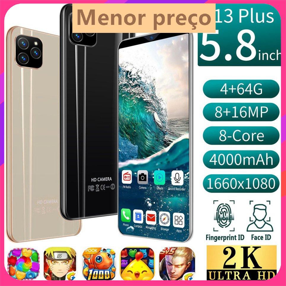 Điện thoại thông minh Android I13 Plus 5,8 inch Bộ nhớ flash 4G + 512M Điện thoại thông minh Android