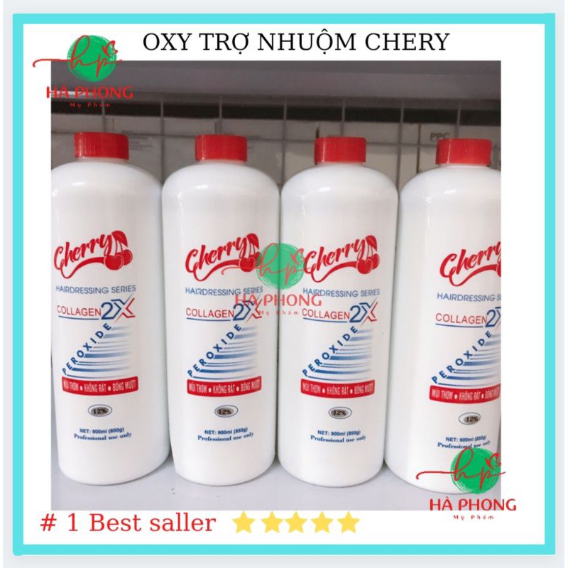 [ Chính Hãng Oxy Chống Xót ] Oxy Trợ Nhuộm Tóc Cherry Không Dính Da Đầu, Đủ Loại 3,6,9,12 (1000ml)