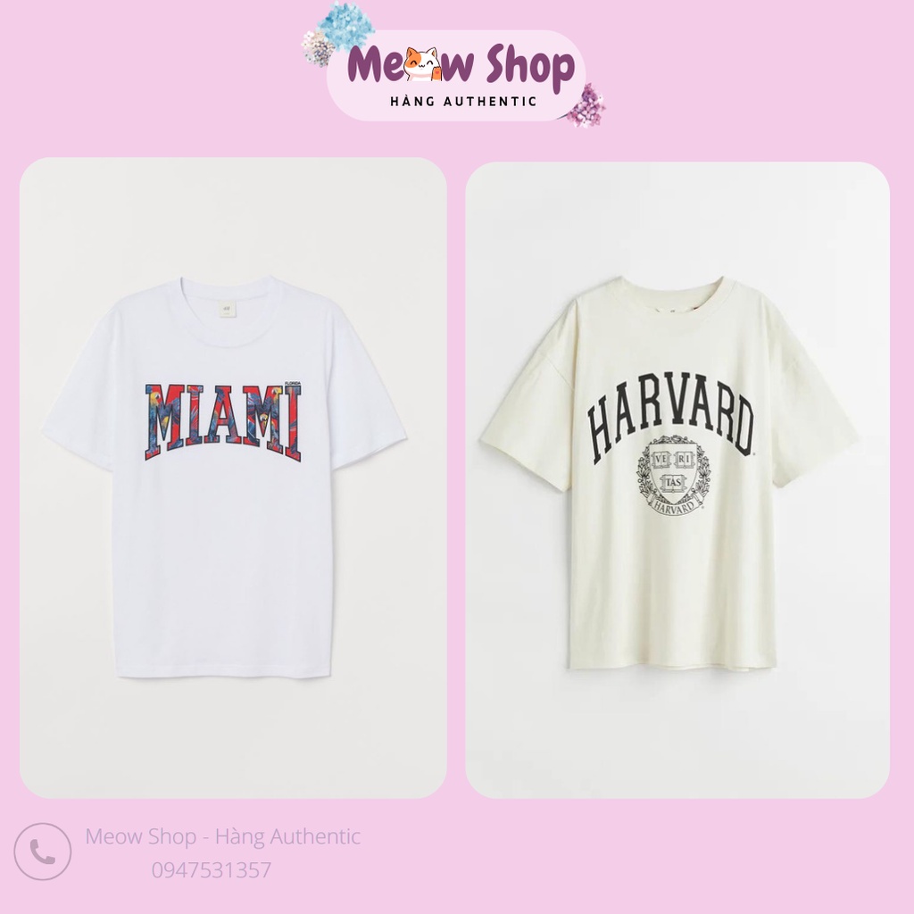 [MEOW] Áo phông chữ dễ phối đồ nhà H&M