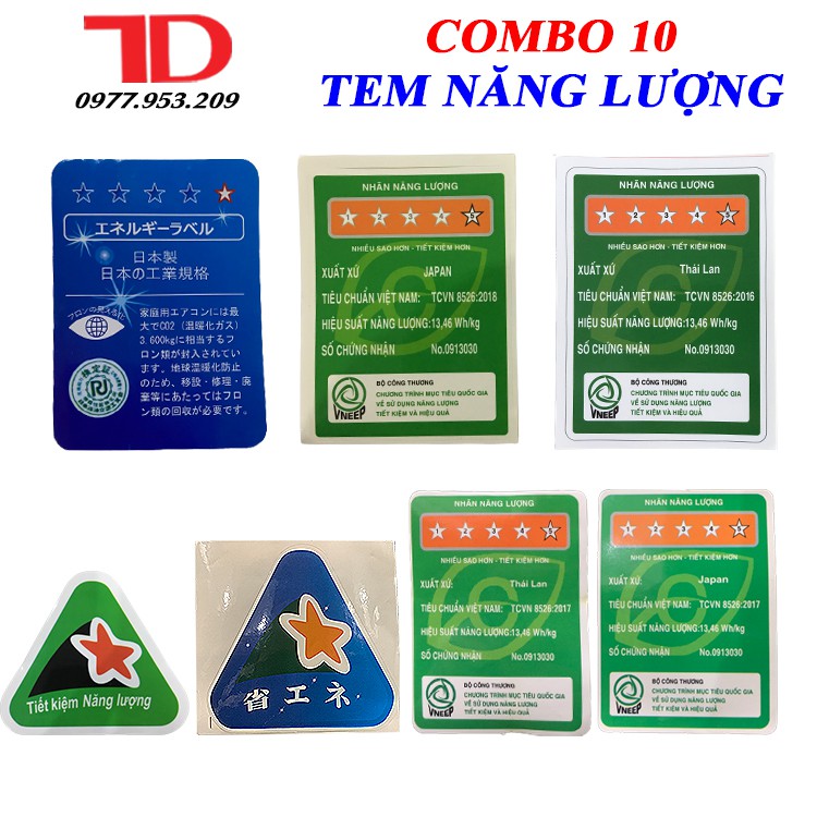 COMBO 10 TEM NĂNG LƯỢNG NHIỀU LOẠI