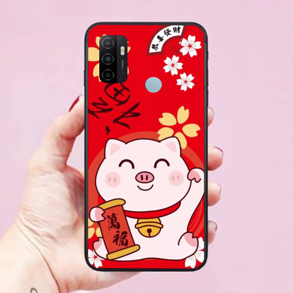 Ốp lưng Oppo A94 / A93/ A92/ A91/ A53 2020/ A15 Mèo Thần Tài 01