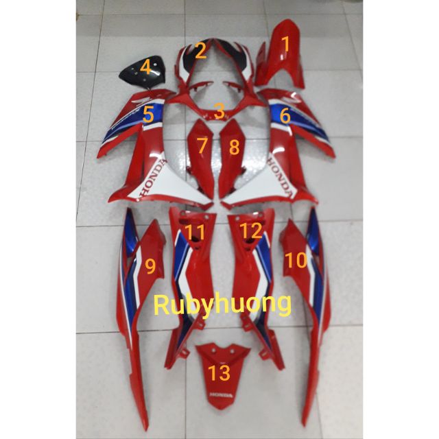 Dàn áo Winer X phiên bản đường đua (13 món)