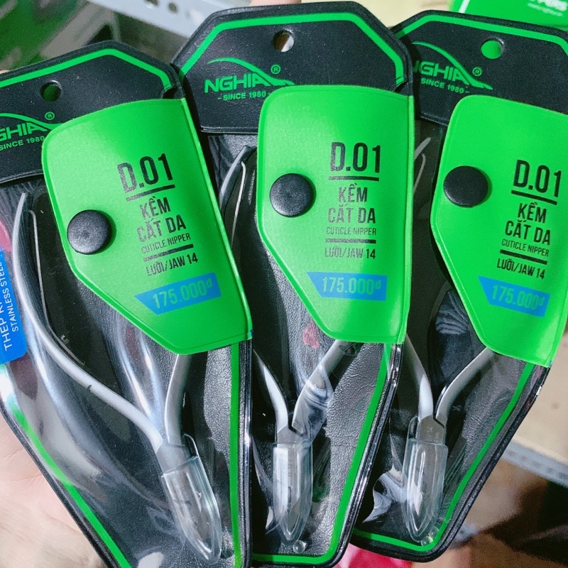 Kềm Nghĩa cắt da inox D01, kìm nghĩa D01, kìm nhặt da D01
